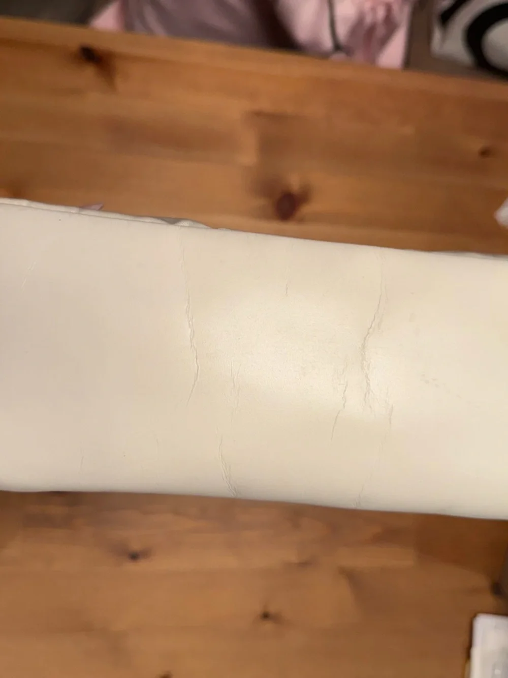 Prada Vintage Cream Nylon Shoulder Bag with White Leather Trim Authentic - Picture 16 of 16